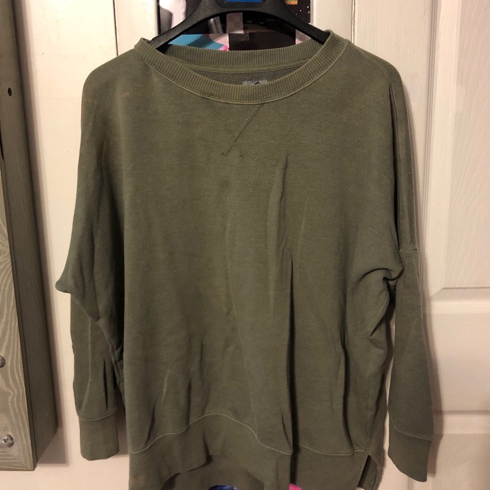 Aerie army green sweatshirt